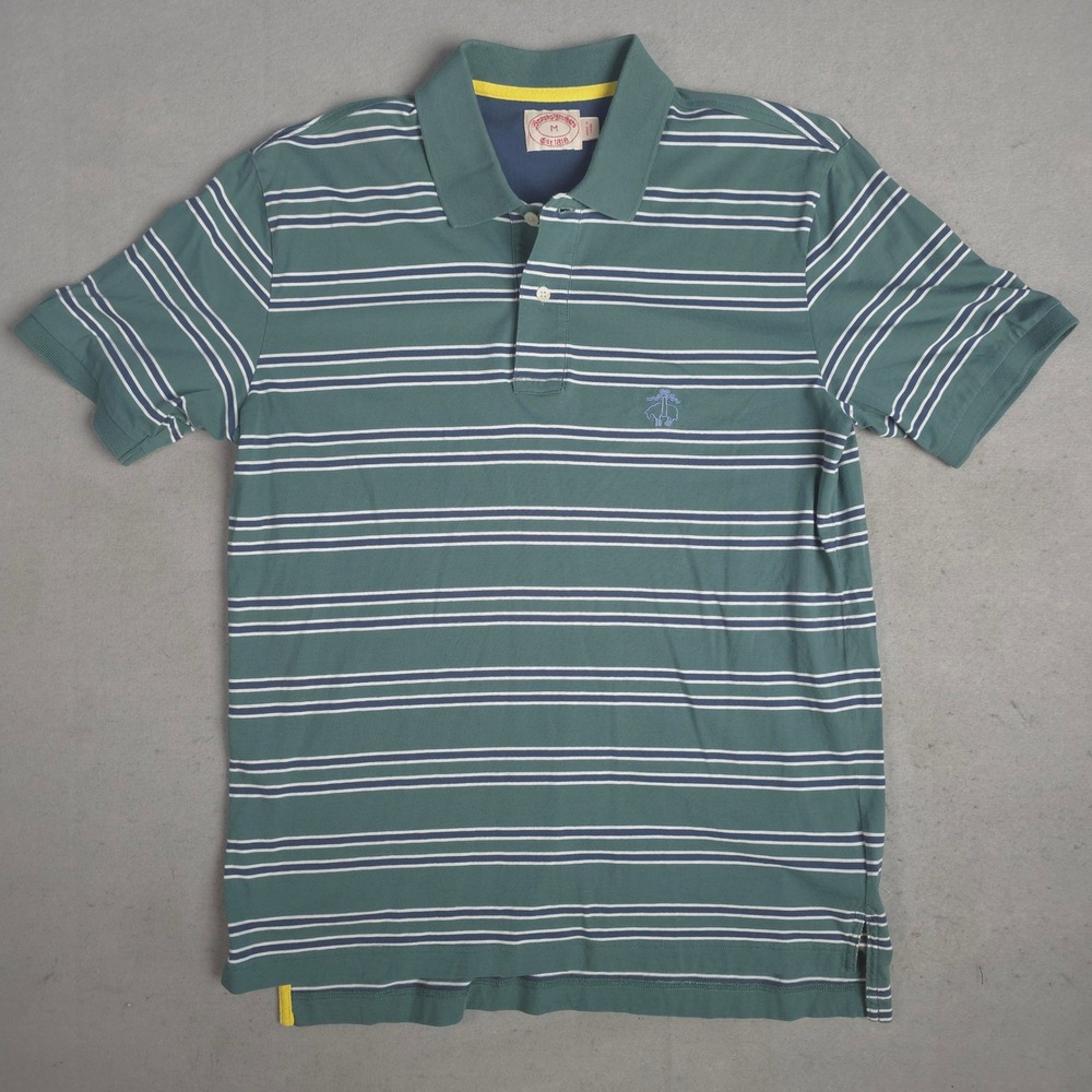 Brooks Brothers Striped‎ Polo Shirt Soft Cotton Casual Everyday Mens Size M